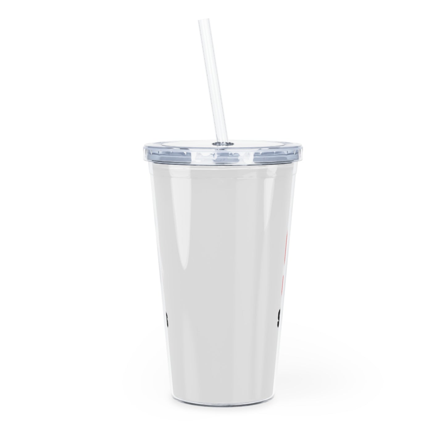 Plastic Tumbler with Straw