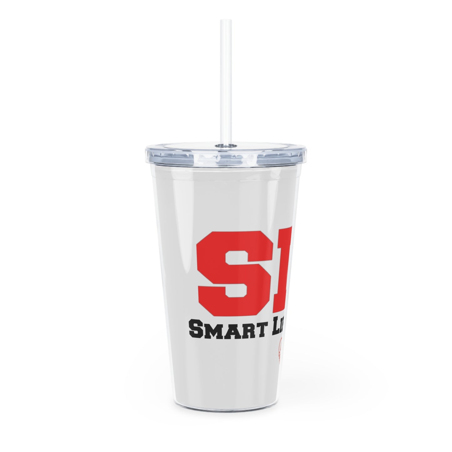 Plastic Tumbler with Straw