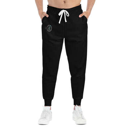 Live 8 Black Athletic Joggers