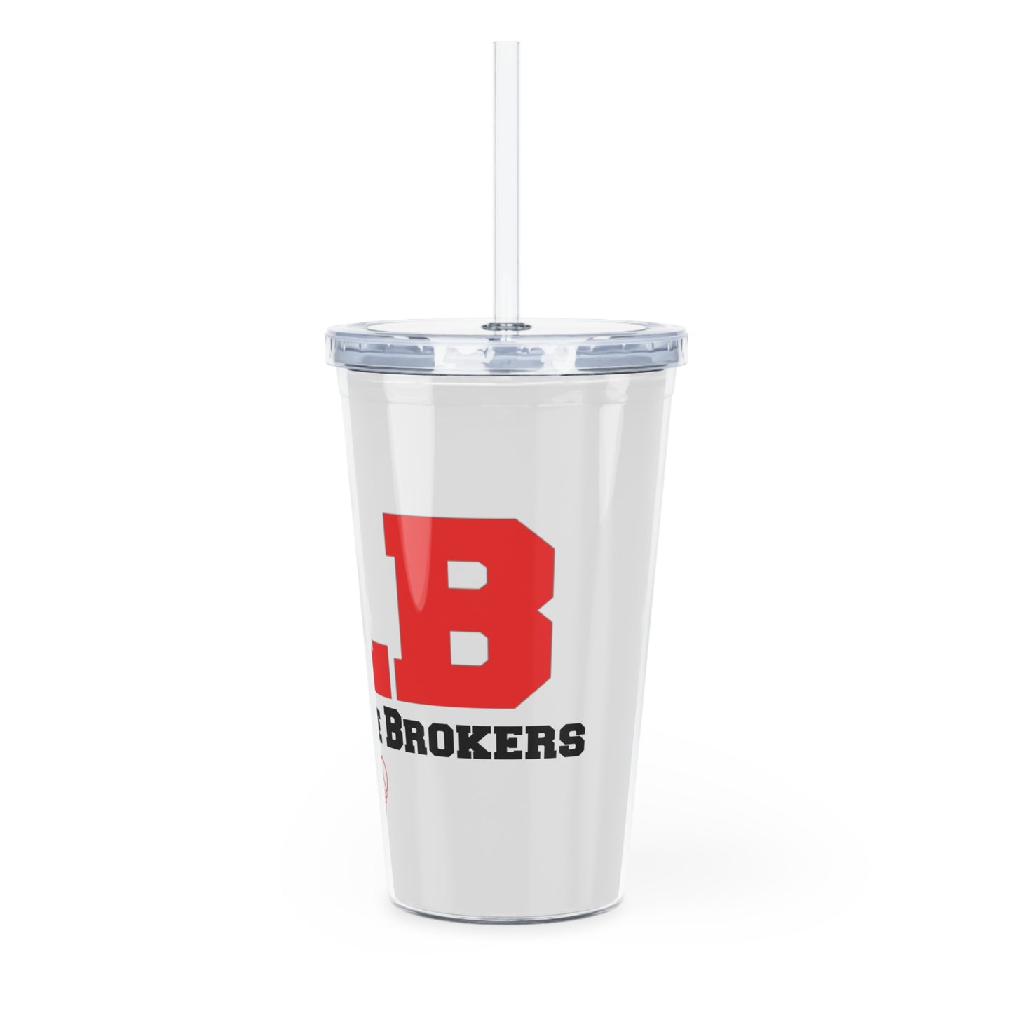 Plastic Tumbler with Straw