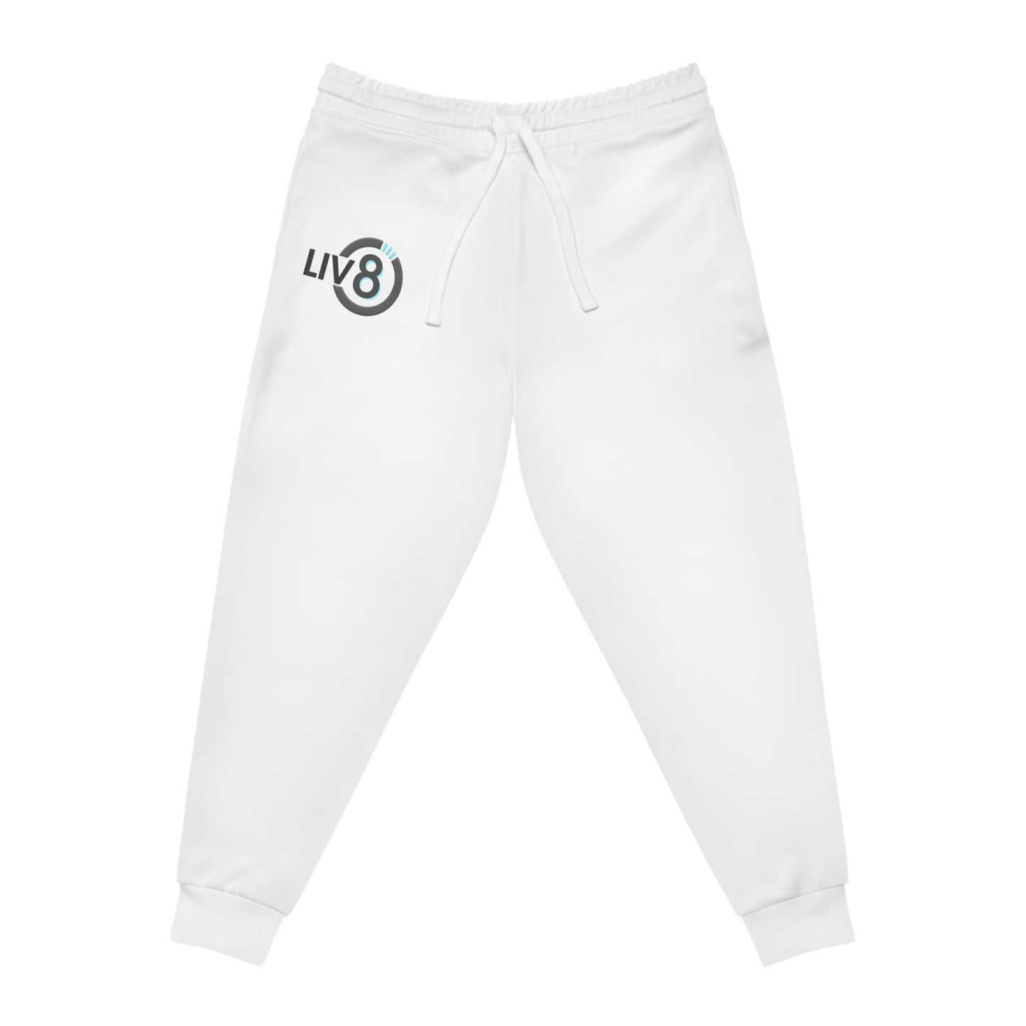 LIV8  White Athletic Joggers